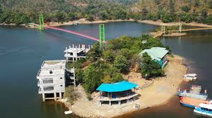 Beautiful Laknavaram Lake landscape in Telangana.